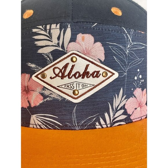 RARE Robin Ruth 'Aloha Pass It On' Snapback Baseball Cap Hawaii Trucker Hat - Picture 2 of 16